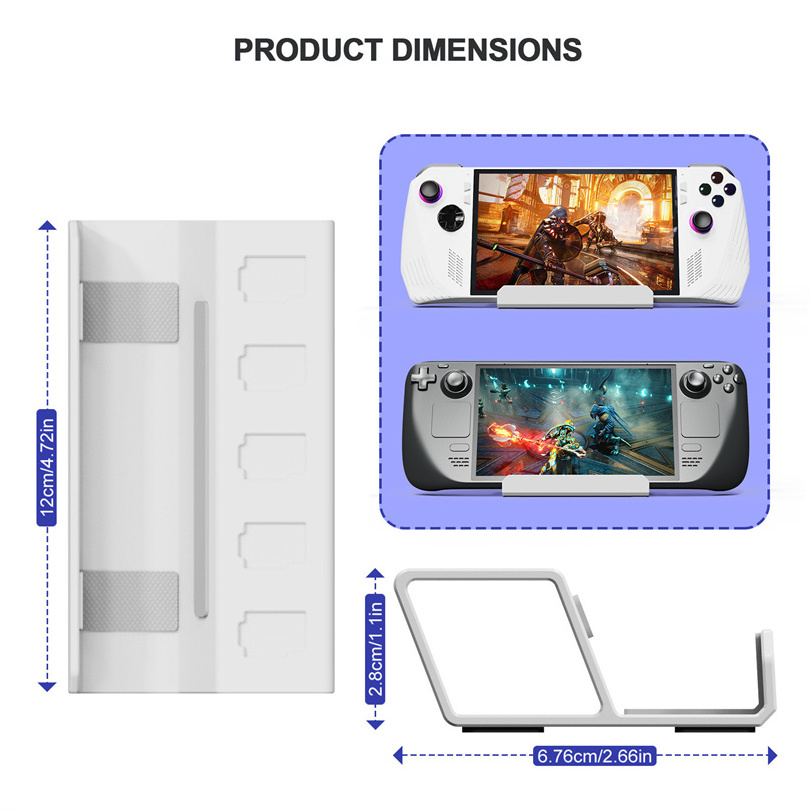 SYYTECH New Game Console Aluminum Non-slip Base for Asus Rog Ally Steam Deck Stand Game Accessories