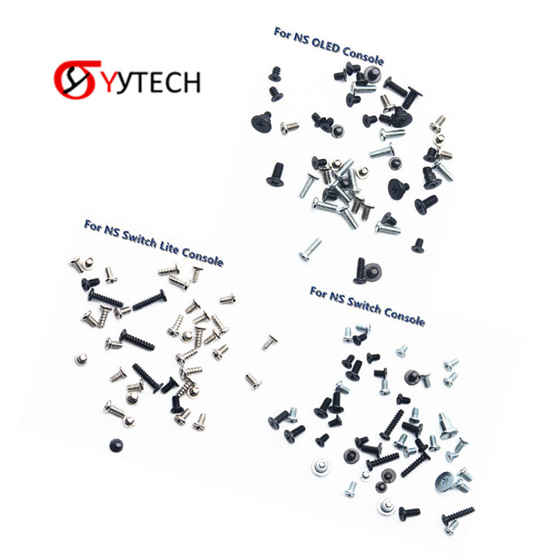 SYYTECH Full Set Screws Kit for NS Nintendo Switch Switch Lite OLED Pro Controller Console Repair Parts Replacement