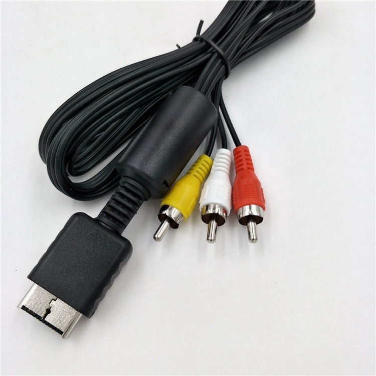 SYYTECH Game Console 1.8M Audio Video AV Cable to RCA AV Cable for Playstation 2 PS3 Video Game Accessories