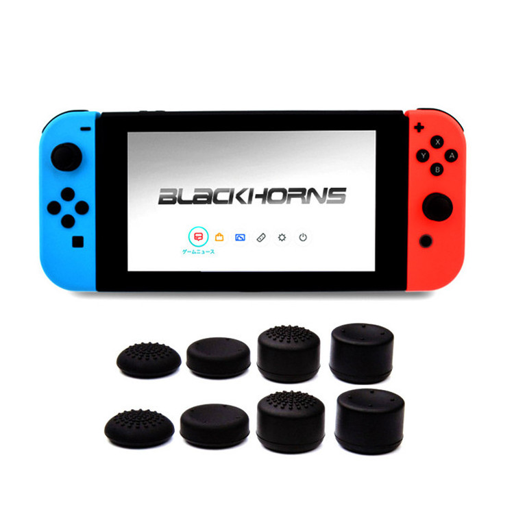 SYYTECH 8 in 1 Anti-slip Silicone Cover Joystick Thumb Grips Rocker Cap Kit Thumb Grips For Nintendo Switch