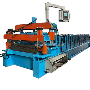 Roofing sheets machine roof sheet making machine double layer roll forming machine Manufacturer