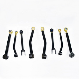 Adjustable Rough Country Front Lower X-Flex Control Arms for 07-18 Jeep Wrangler JK