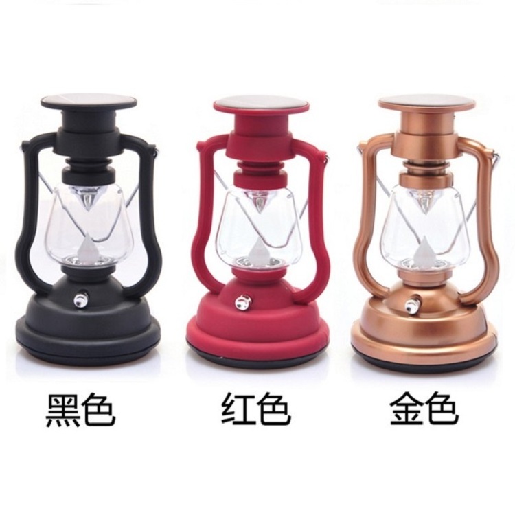 Rechargeable Solar Powered Hand Crank 7LED Multifunctional Camping Lantern for Outdoor Camping Hiking Home Emergency