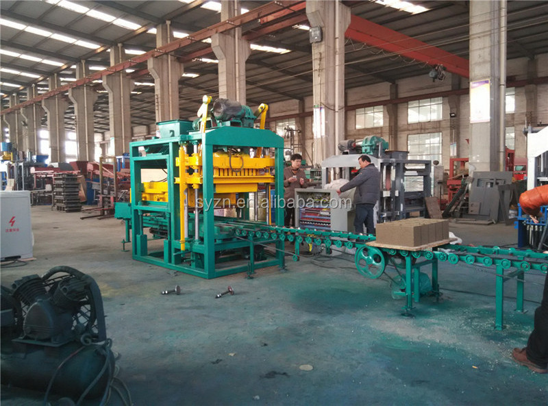 Concrete Block Machine QT4-25 full automatic Concrete Block Molding Machine Brick Making