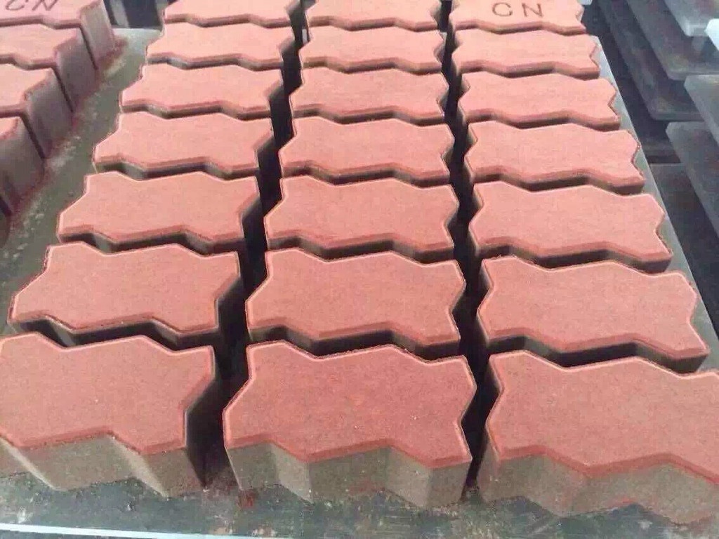 QTF3-20 Color Interlock Paver Cement Block Brick Making Machine Molds Concrete Hollow Block and Paver One Free Mould 680-530mm