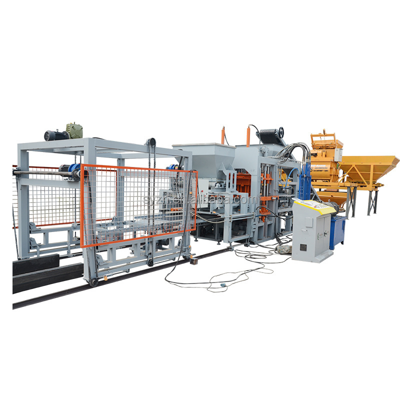 QT5-15 Fully Automatic Concrete Brick Machine from Hollow Cement Bricks by Block Moulding Machine Hydraulic Brick Making Machine