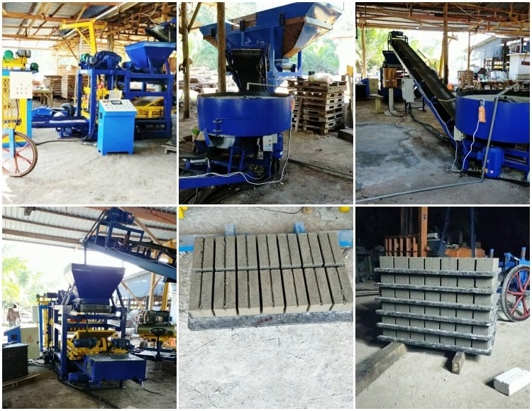 QTJ4-25 Wholesale Factory Price Fully Automatic Cement Block Brick Making Machine in Ghana concrete blocks Easy to Operate