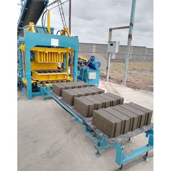 QT4-15  Fully Automatic Interlocking Brick Machine Hollow Concrete Brick Block Moulding Machine Cement Brick Making Machinery