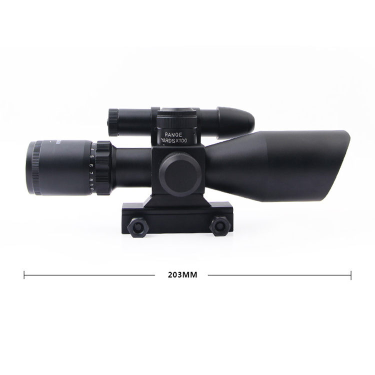 Optics 40mm Scopes Hunting Sighting Telescope 1x40 Laser Sight With Reflex Green Scope