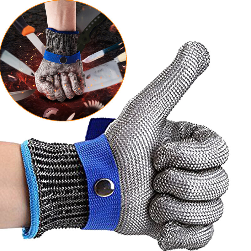 A9 guantes Anti Cut 316 Stainless Steel Wire Glove Working Protection Safety Cut Resistant Gloves