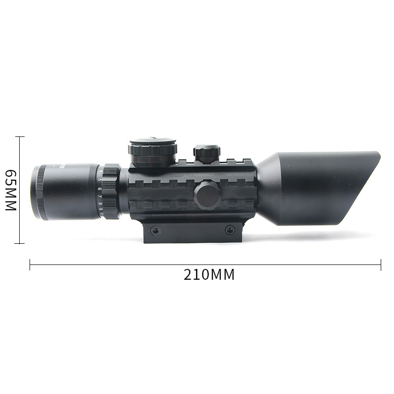 Optics 42MM Scopes Hunting Sighting Telescope Red Laser Sight With Reflex Red Green Dot Scope