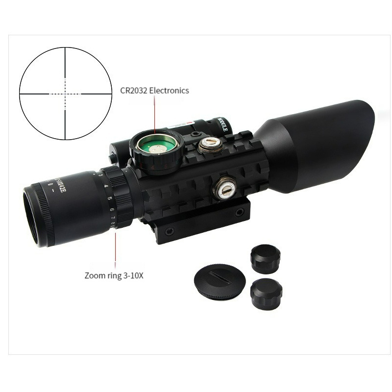 Optics 42MM Scopes Hunting Sighting Telescope Red Laser Sight With Reflex Red Green Dot Scope