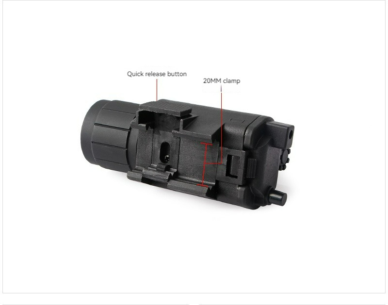 200 Lumens Red Aiming Laser Tactical Lamp Light Led Flashlight