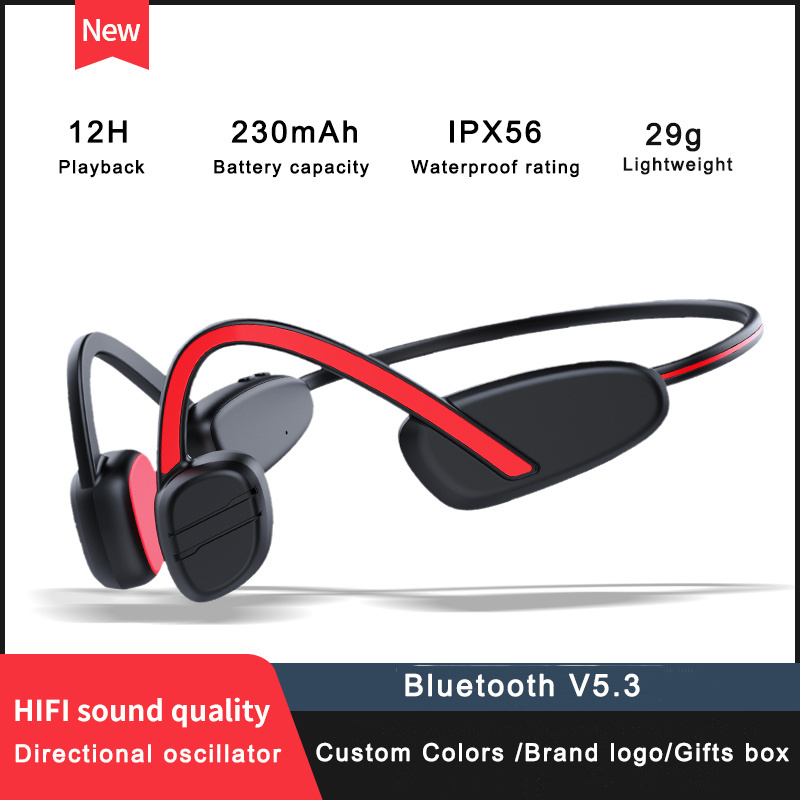 Bone Conduction headphones manufacturers Wireless Headset with mp3 player tf card memory