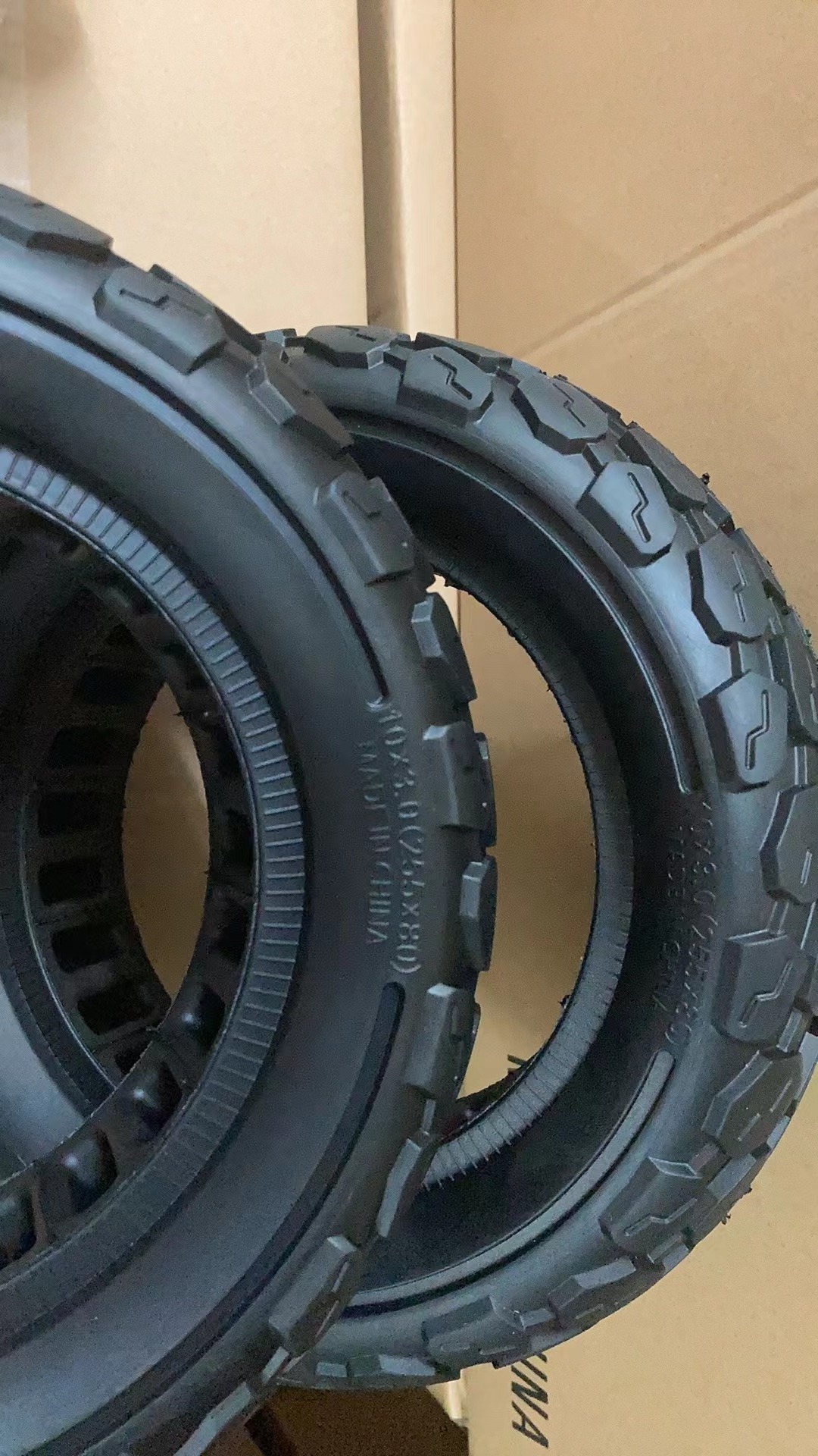 10 Inch 80/65-6 255X80 Off-Road Solid Tire 10x3.0 Tyre For Zero 10x For KUGOO M4 g2 max Electric Scooter Parts