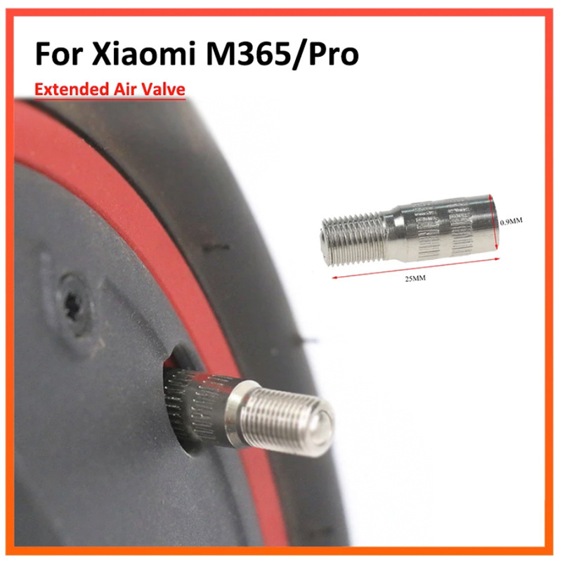 Extension Air Pump Valve for Xiaomi Mijia M365 1S/Pro Max G30 Electric Scooter Motor Front Wheel Scooter Inflatable Air Nozzle