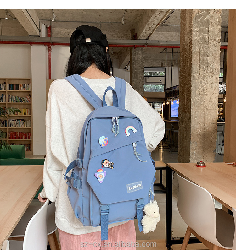 cute fashion school korean casual women's bags female teenagers college girls outdoor travel back pack backpack women's backpack