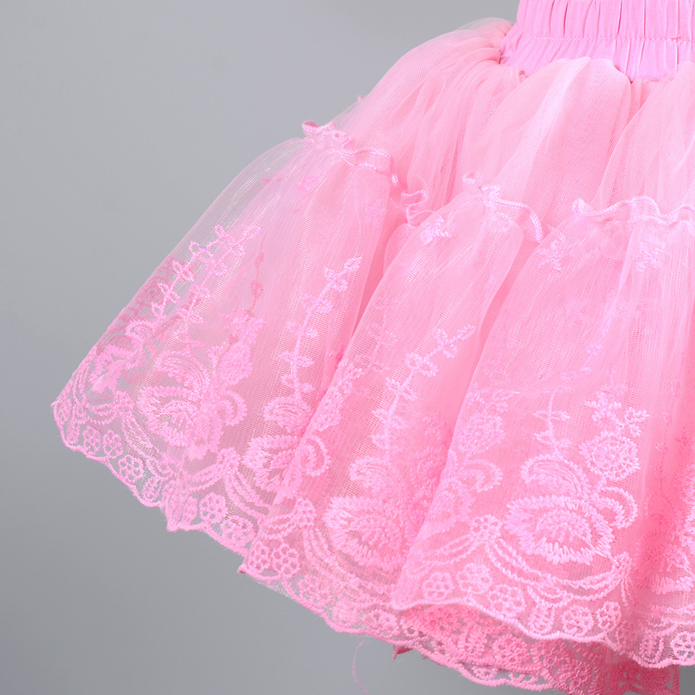 Beautiful Dress Tutu Skirts with Big Bow Tulle Party Dance Performance rainbow tutu skirt kids