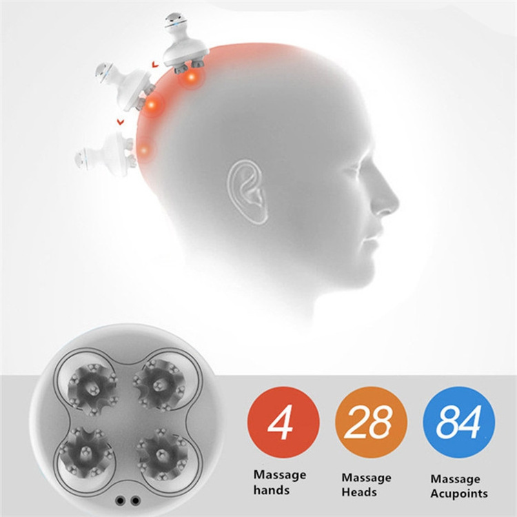 Wholesale Rechargeable Electric Remote Control Blood Flow 3D Scalp Head Massager Machine