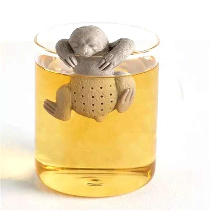 Cute Teapot Tea Filter Infuser Brewing Teapot Tea Accessories Kitchen Tools Silicone Tea Strainer Infuser