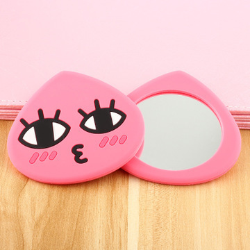 Hot sale makeup silicone pocket mirror Mini silicone mirror