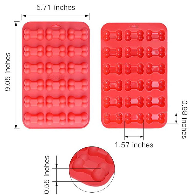 Dog Footprint Silicone Mold Cake Molds Bone Cookie Cutter Fondant 3D DIY Cat Paw Silicone Bakeware Molds Baking Accessories