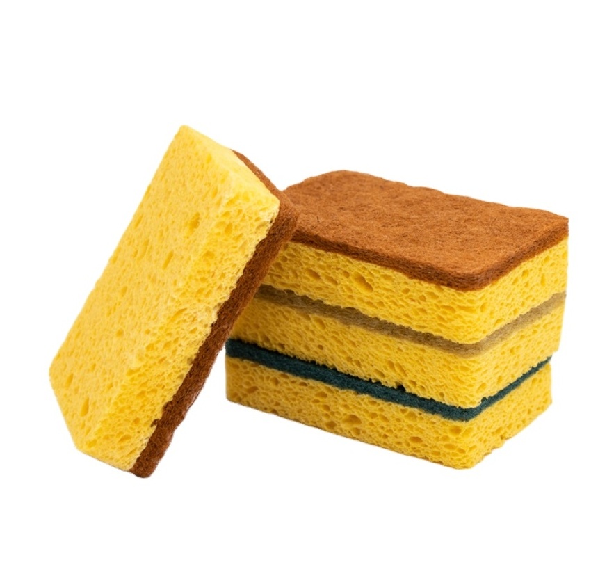 Hot sale Magic Sponge Sisal Wood Pulp Sponge for Dish Washing