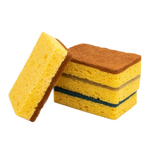 Hot sale Magic Sponge Sisal Wood Pulp Sponge for Dish Washing