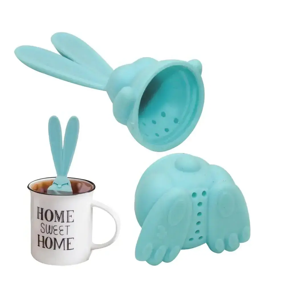 Heat Resistant Tea Infuser Bunny Shape Safety Tea Bag Strainer For Tea Pot Bag Infuser Kitchen Bar Filter