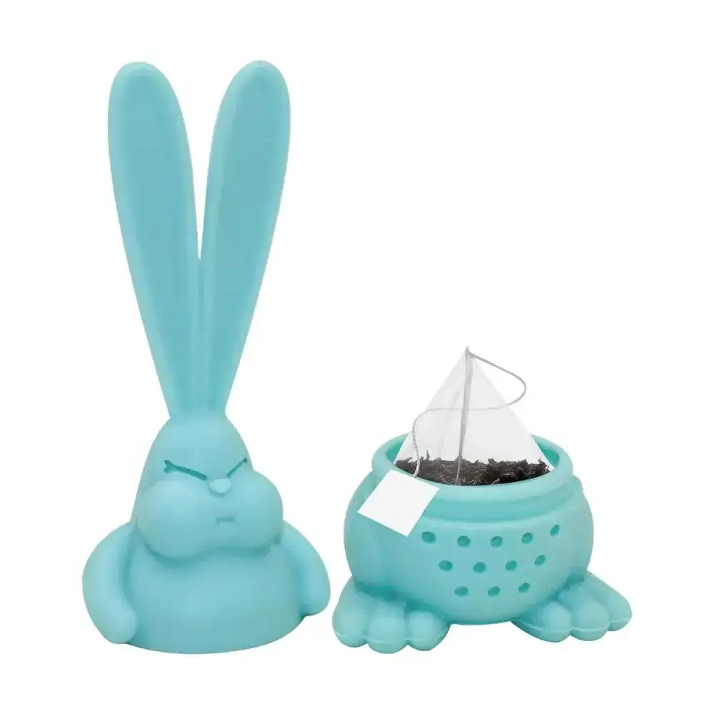 Heat Resistant Tea Infuser Bunny Shape Safety Tea Bag Strainer For Tea Pot Bag Infuser Kitchen Bar Filter