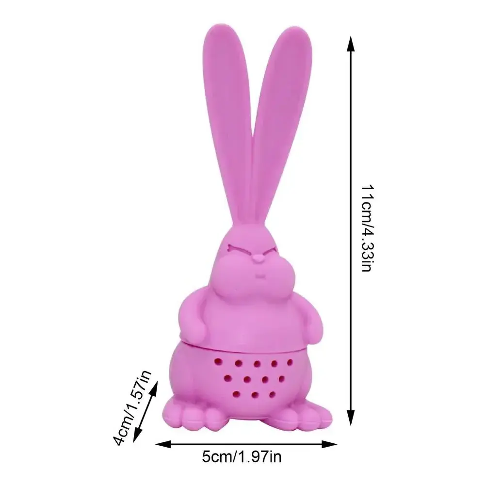 Heat Resistant Tea Infuser Bunny Shape Safety Tea Bag Strainer For Tea Pot Bag Infuser Kitchen Bar Filter