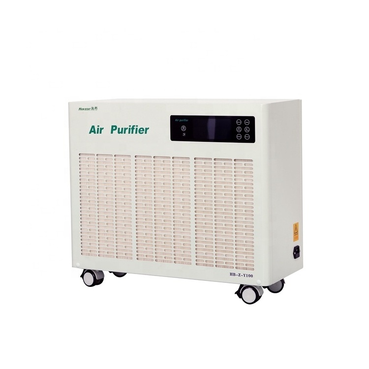 Digital Display Hospital smart UVC Air Purifier h13 Hepa filter Cleaner For Large Room