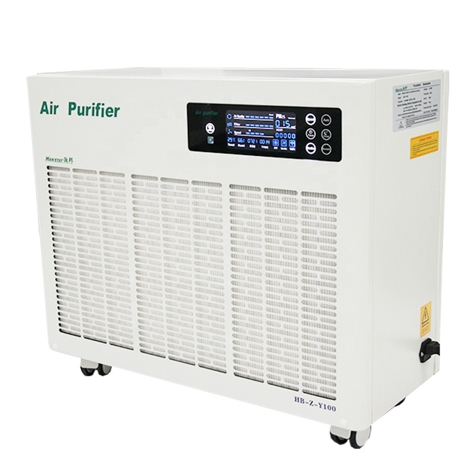 2021 Low Noise Electric Portable Uv Air Sterilizer Manufacturers desktop plant Washable Filter Smart air purifier