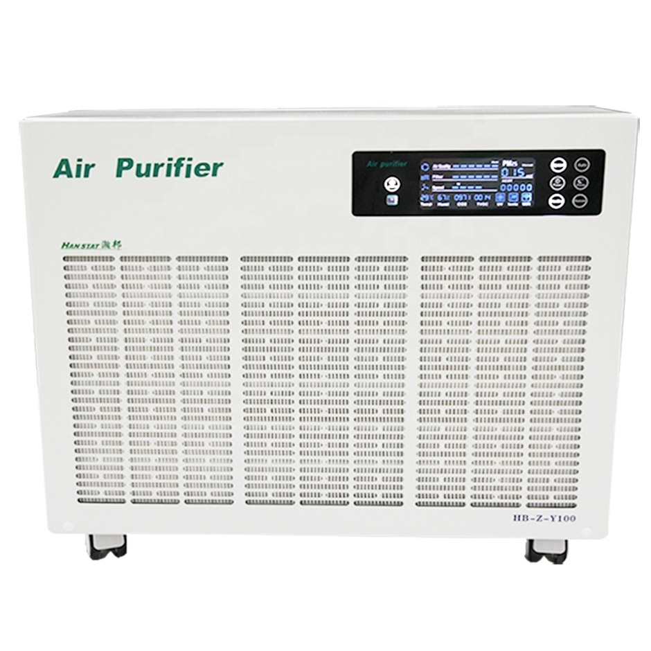 2021 Low Noise Electric Portable Uv Air Sterilizer Manufacturers desktop plant Washable Filter Smart air purifier