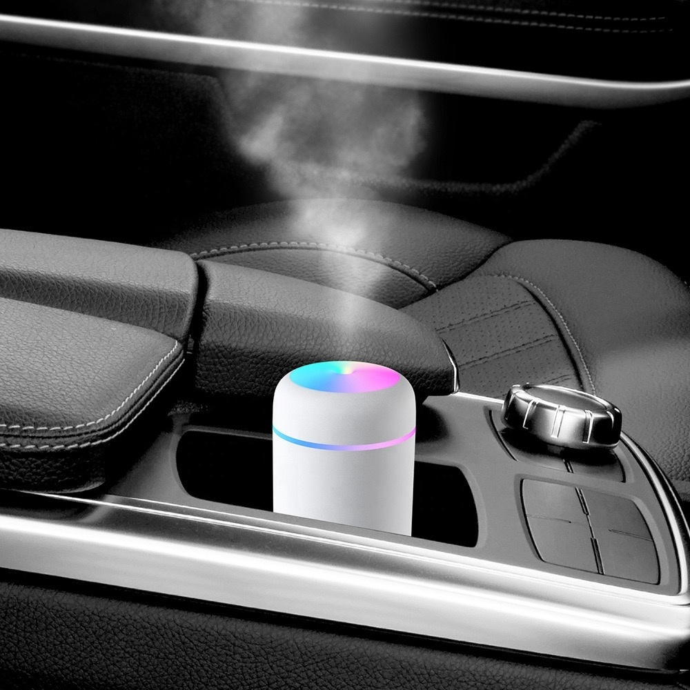 Office bedroom mini colorful light compact air cleaner color cup humidifier Car air humidifier