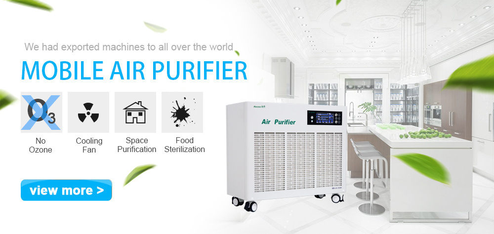 Digital Display Hospital smart UVC Air Purifier h13 Hepa filter Cleaner For Large Room