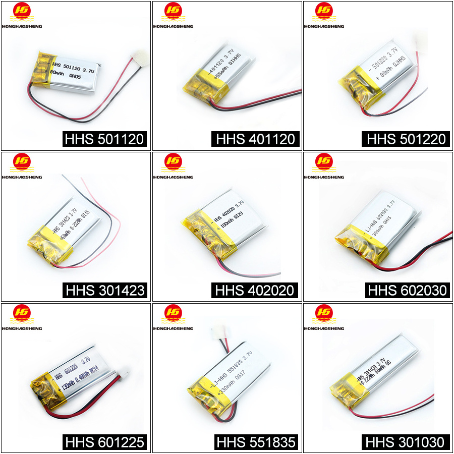 Factory Price Customized Rechargeable Lithium Polymer Battery Cell 3.7v li-Polymer batteries 3.8v lipo battery