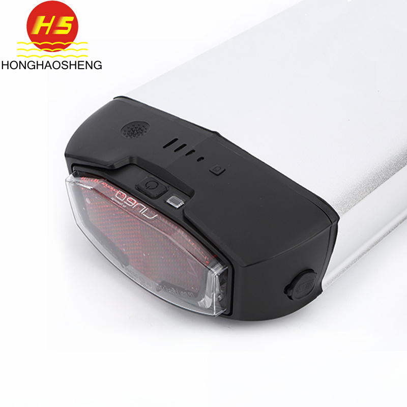 High quality rechargeable rear rack case 18650 10s4p 37v 10ah e-bike battery