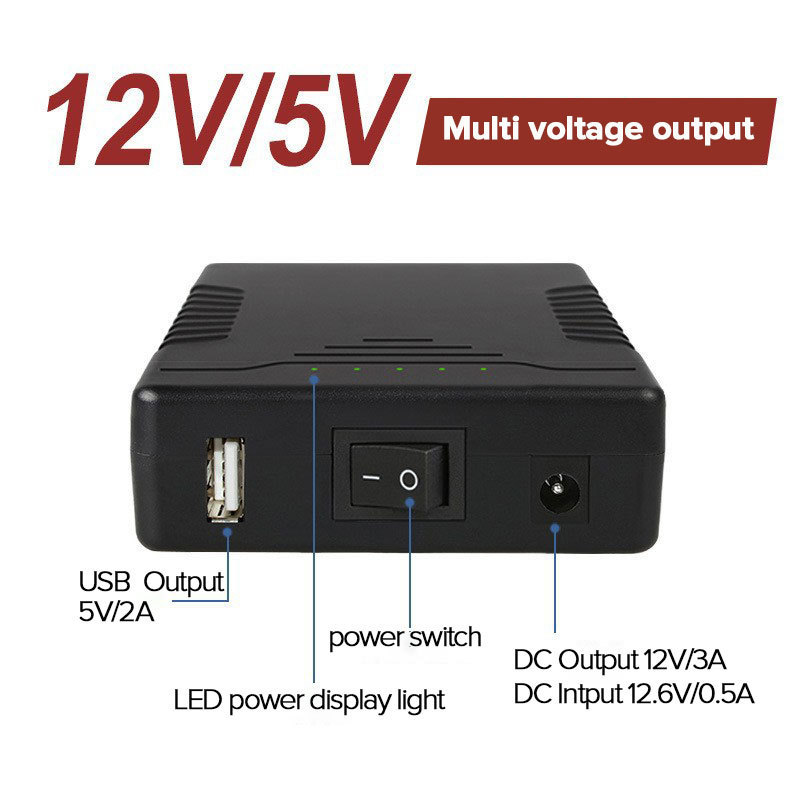 Customized Rechargeable 12V 9V 5V output UPS Battery Pack 12V 4.5ah 7ah 9ah 10ah 12ah 14ah 20ah lithium ion battery pack