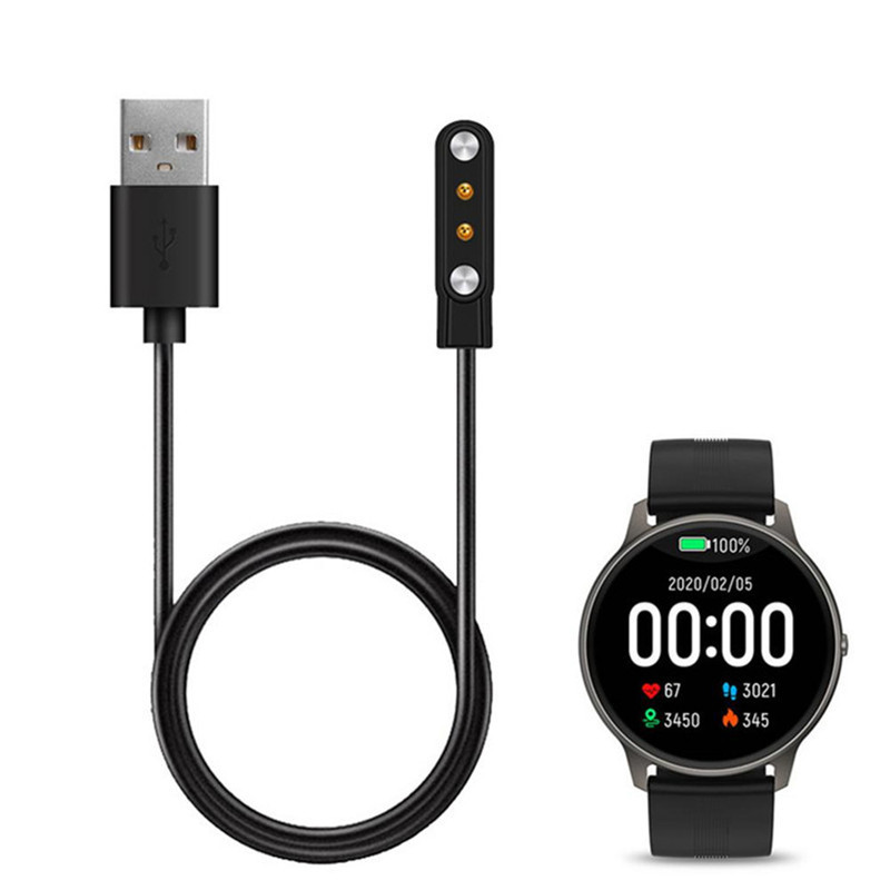 Factory Wholesale USB 2.0 magnetic pogo pin charger 2 pin 4 pin Charging Cable Cord for Smart Watch