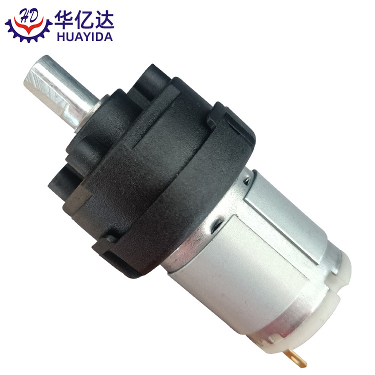 High torque 3.7V DC motor with small plastic planetary reduction gearbox, used for electric cleaning tools