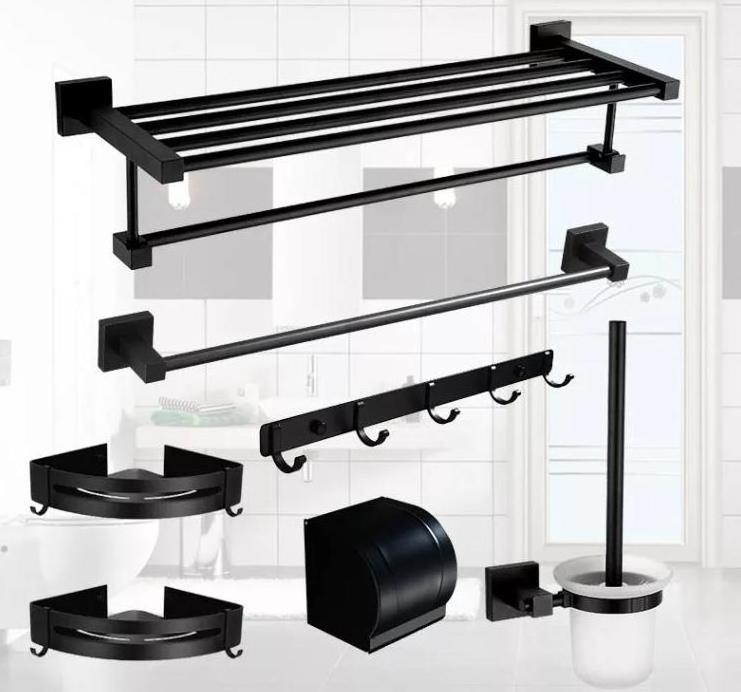 Wholesale stainless steel toilet decor storage holders and racks bathroom set accessories organizer