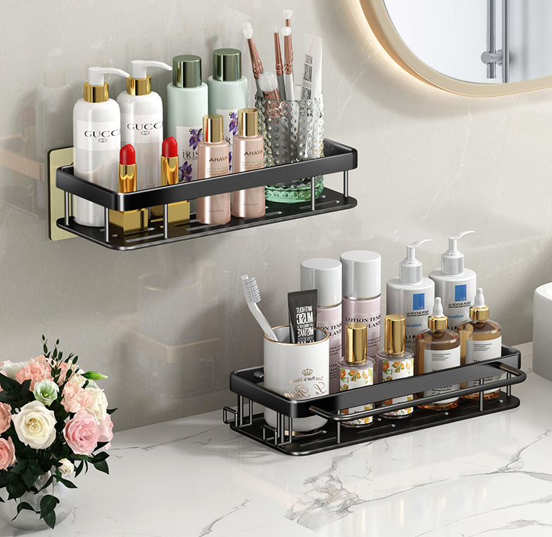 Wall Storage Stainless Steel 3-tier Toilet Shelves Towel Rack Shelf Shower Caddy Bathroom Storage Organizer