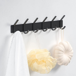 Wall Hooks Coat Hooks Wall Mounted 6 Double Hooks for Hanging Towel Hat Coat Robe Bag Key for Bathroom Kitchen Bedroom Entryway