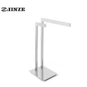 bathroom standing towel bar stainless steel free standing towel rack double t hand towel rack