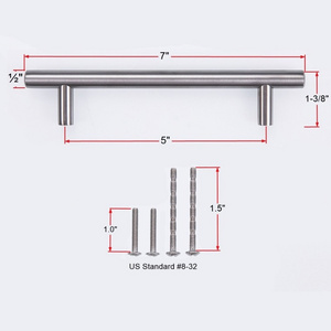 T Shape Wardrobe Door Handles Modern Drawer Handles 7 Inches Cabinet Pulls Handle