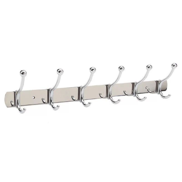 Stainless Steel wall hanging robe hook Bathroom Sets Wall Mounted Clothes Robe Towel coat hook rack