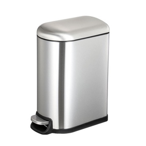 10L Kitchen dust bin stainless steel Step Trash Can Pedal bin with lid