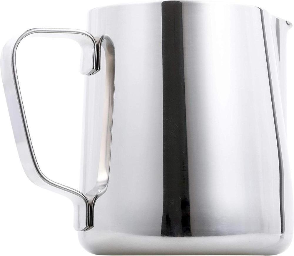 Espresso Milk Frothing Pitcher Stainless Steel 12 Oz Coffee & Tea Sets Stainless Steel,metal Silver Sustainable 100pcs Morden