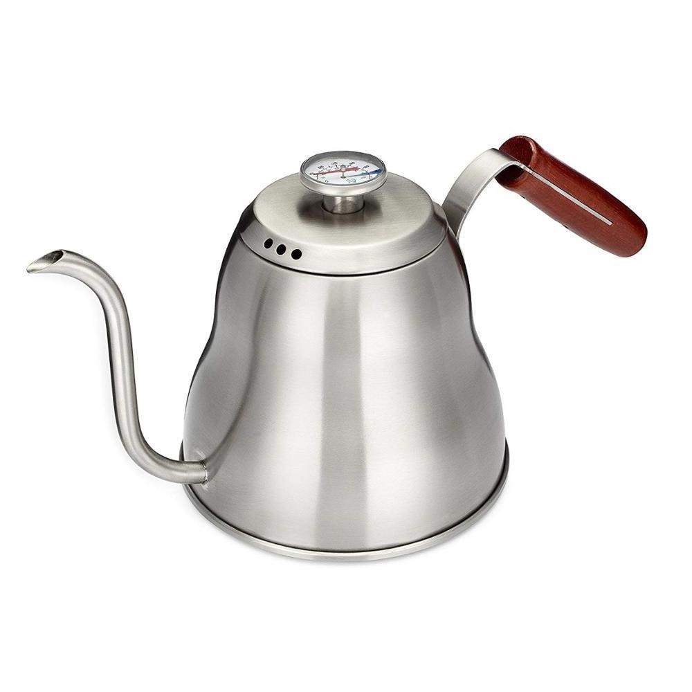 1.2L/40oz Stainless Steel with Built-in Thermometer Pour Over Coffee Kettle